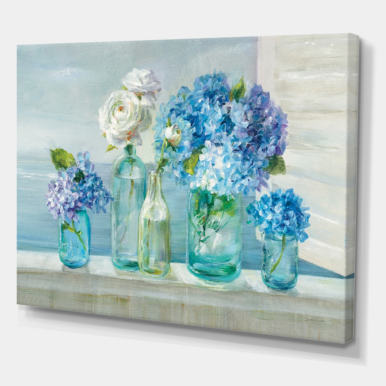 Designart - Coastl Flowers Bouquets - Nautical & Coastal Canvas Art